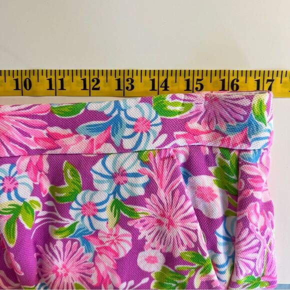 Lilly Pulitzer Womens Buttercup Knit Floral Shorts Size 8 Preppy Resortwear - Picture 3 of 7